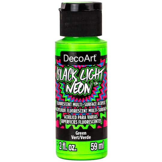 DecoArt&#xAE; Black Light Neon&#x2122; Fluorescent Multi-Surface Acrylic Paint, 2oz.